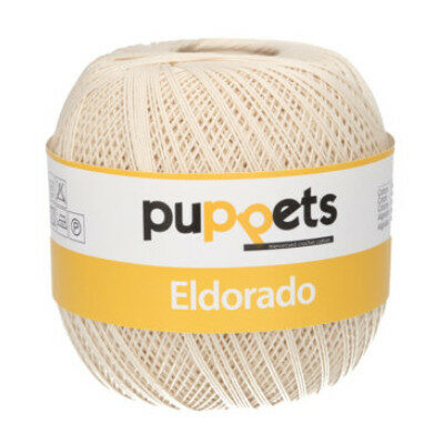 crochet thread PUPPETS Eldorado #12 100g 570m ecru - 4082700573981