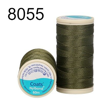 thread Nylbond 60m 100% bonded nylon d.Green - ccoat45050608055