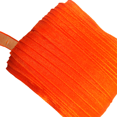 organza ribbon 7mm orange (1 meter) - lente14