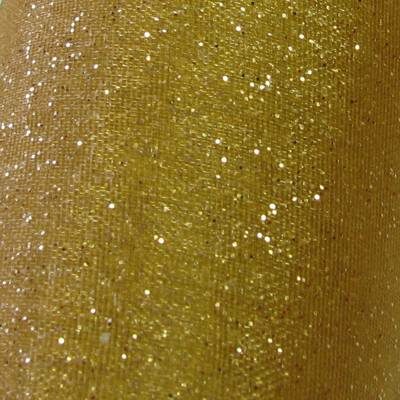 organza 36cm with glitter (1 meter) gold - sorg36-019