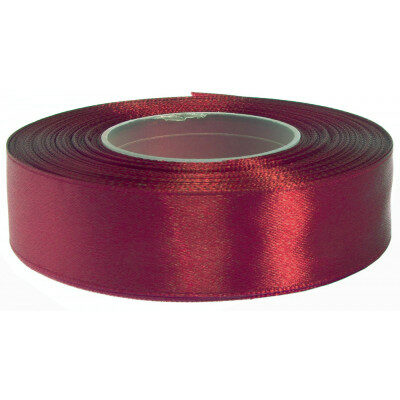 satin ribbon 25mm red (1m) - lente-25mm8056