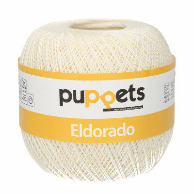 crochet thread PUPPETS Eldorado #12 100g 570m cream - 4082700574049