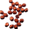 bead firepolished /Sun Shape 5mm Aztec Gold Matt (24pcs) Czech - c213