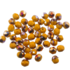 bead firepolished 4mm Brown Gold half plated (50pcs) Czech - c194