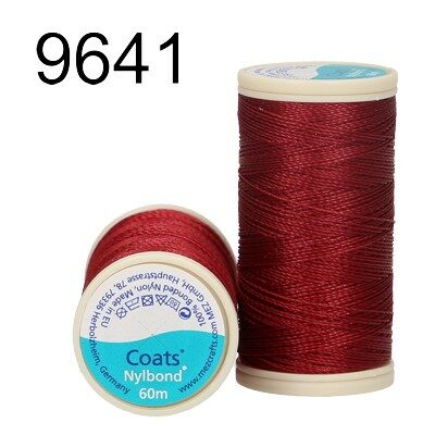thread Nylbond 60m 100% bonded nylon Dark Red - ccoat450506009641