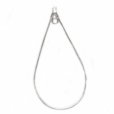 teardrop 6 cm silver plated - f1958