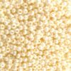 seed beads N10 cream opaque shell (25g) Czech - j494