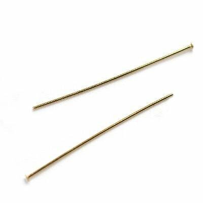 head pin 5cm gold plated - f2524
