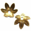 flower cap 9 mm antique (10pcs) - f3113