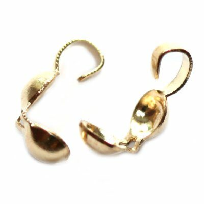 clasp 1 cm gold plated (10pcs) - f3153