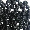 seed beads N2  black eccentric (25g) Czech - j694