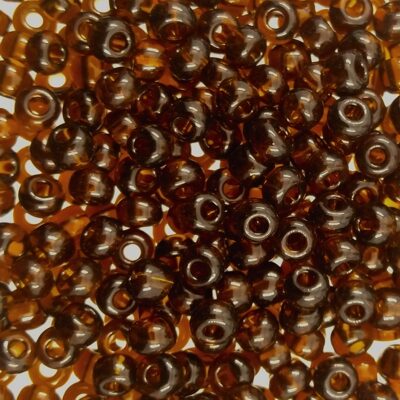 seed beads N6 Dark Topaz (25g) Czech - j701