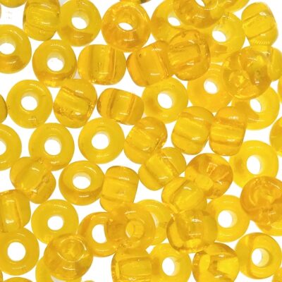 seed beads N1 Yellow transp. (25g) Czech - j720