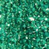 seed beads N5 Teal Green transp. (25g) Czech - j122