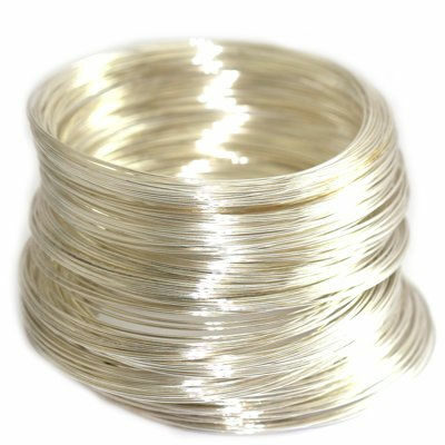 memory wire silver color d=55mm 0.6mm - f5045