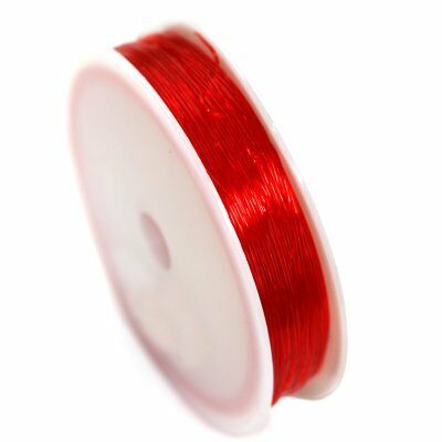 elastic fishing wire 0.5mm 20m red  - f5857