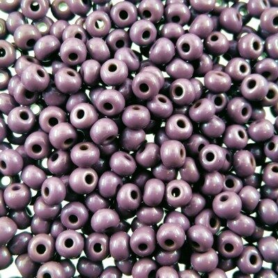 seed beads N6 Dark Purple (25g) Czech - j053