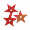 sequins stars 13mm red cream-rainbow (10g; ~500pcs) - f7130