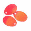 sequins tear drops 9x13mm red cream-rainbow (10g; ~350pcs) - f7133