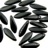 pendant Dagger 5x16mm black (20pcs) Czech - j3005