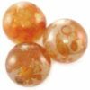 round plastic marble copper 12mm (10pcs) - f7768