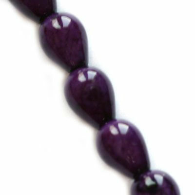 bead drop 5x7mm Marble dyed amethyst (10pcs) - f5615