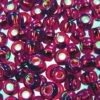 seed beads N3 light Siam Ruby silver lined (25g) Czech - j1215