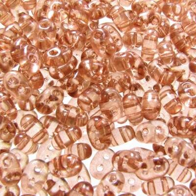 seed beads TWIN 2.5x5mm Beige Sol-gel dyed (25g) Czech - j2065