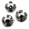 bead round 12mm metal nickel color - s04225