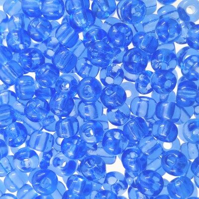 seed beads N5 Light Sapphire transp. (25g) Czech - j141