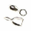 pendant clasp 9mm silver color - f8962