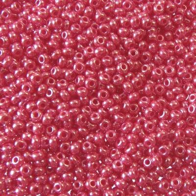 seed beads N10 Wine red lustered (25g) Czech - j1269