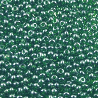 seed beads N10 Chrysolite lustered (25g) Czech - j1282