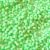 seed beads two-piece 2x4mm Neon Green matt (25g) Czech - j1247