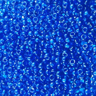 seed beads N9 dark Blue transp. (25g) Czech - j146