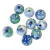 bead round 6mm Rain Flower Stone (10pcs) - k585