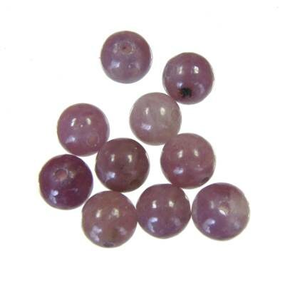 bead round 6mm Purple Stone (10pcs) - k593