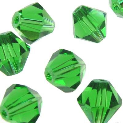 (Latviski) pērle konuss slīpēta 8mm (10gab) zaļa "Peridot"