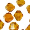 (Latviski) pērle konuss slīpēta 8mm (10gab) dzelteni oranža