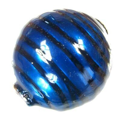 bead oval 38x34mm acrylic blue - k644