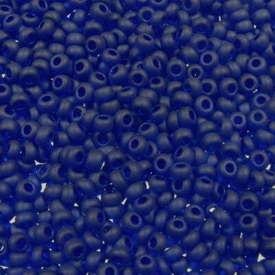 seed beads N9 Cobalt Blue matt (25g) Czech - j1329