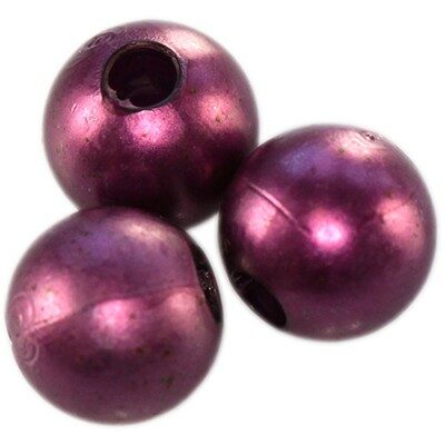 bead round 8mm plastic (20pcs) violet - f11453