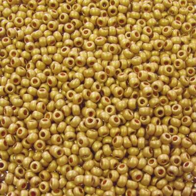 seed beads N10 Gold matt (25g) Czech - j1402
