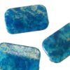 bead angular 18x12mm plastic marble (10pcs) blue - f7785