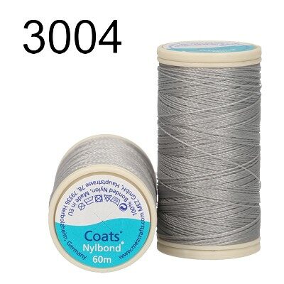 thread Nylbond 60m 100% bonded nylon Grey - ccoat450506003004