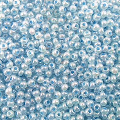 seed beads N10 Pearl Light Blue (25g) Czech - j1495