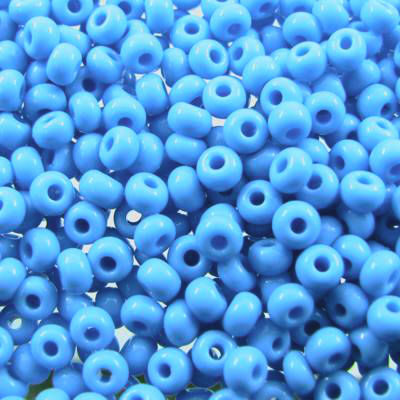 seed beads N7 Light Blue (25g) Czech - j1475