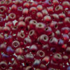 seed beads N6 light Siam Ruby silver lined matt (25g) Czech - j1485