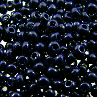 seed beads N6 Navy Blue (25g) Czech - j1501