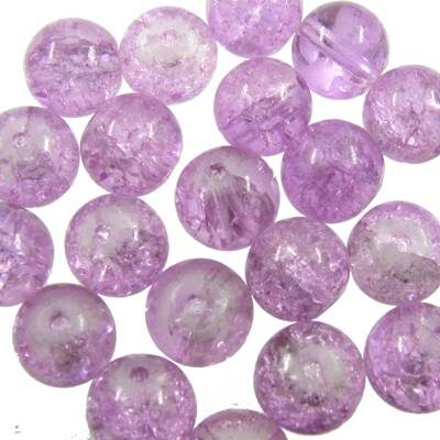 crackle bead 10mm l.violet (20pcs) China - k821
